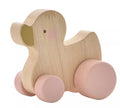 Bambino Toy Wooden Push Duck Pink