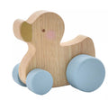 Bambino Toy Wooden Push Duck  Blue