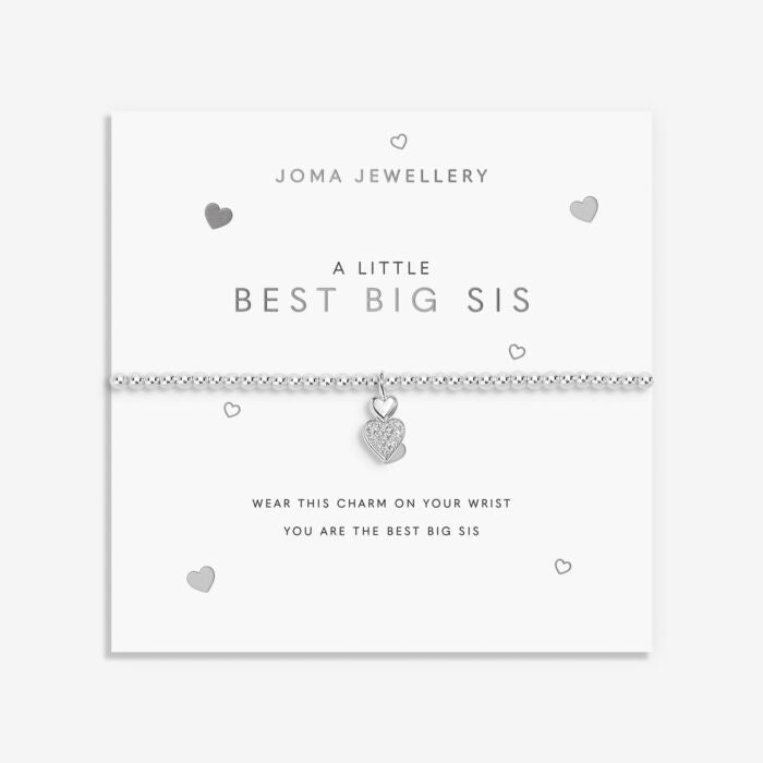 Joma Jewellery A Little Best Big Sis Silver Plated Bracelet