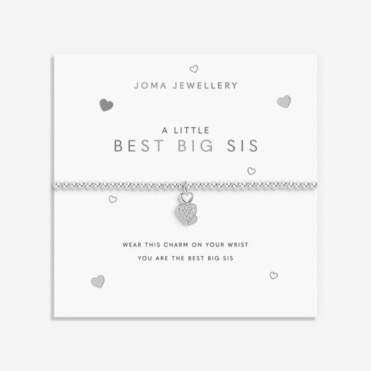 Joma Jewellery A Little Best Big Sis Silver Plated Bracelet
