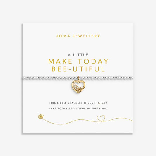 Joma Jewellery A Little Make Today Bee-Utiful Silver & Gold Plated Bracelet