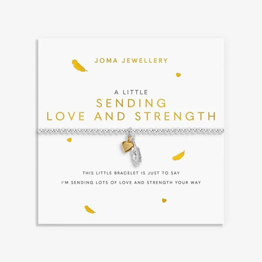 Joma Jewellery Remembrance A Little Sending Love and Strength Silver & Gold Plated Bracelet