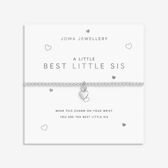 Joma Jewellery A Little Best Little Sis Silver Plated Bracelet