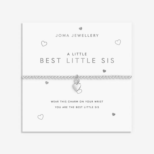 Joma Jewellery A Little Best Little Sis Silver Plated Bracelet