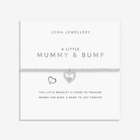 Joma Jewellery A Little Mummy and Bump Silver Plated Bracelet