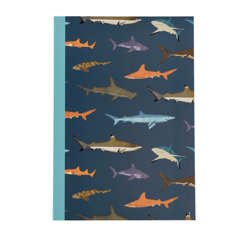 Rex London A5 Notebook Sharks