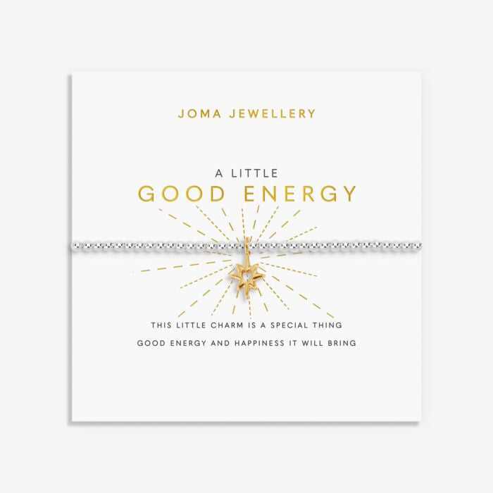 Joma Jewellery A Little Good Energy Silver & Gold Plated Bracelet