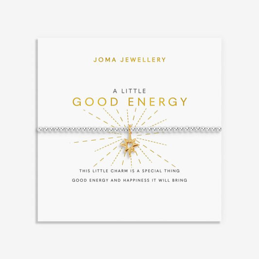 Joma Jewellery A Little Good Energy Silver & Gold Plated Bracelet