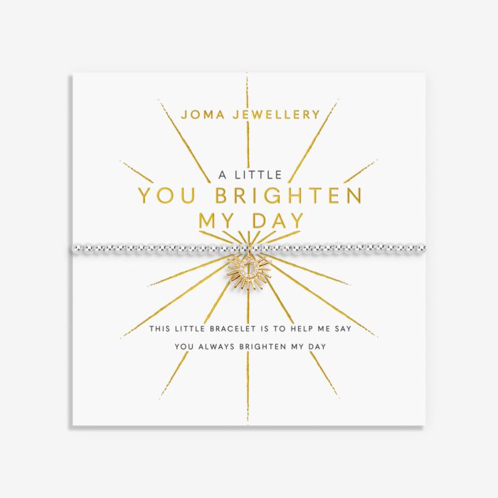 Joma Jewellery A Little You Brighten My Day Silver & Gold Plated Bracelet