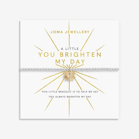 Joma Jewellery A Little You Brighten My Day Silver & Gold Plated Bracelet