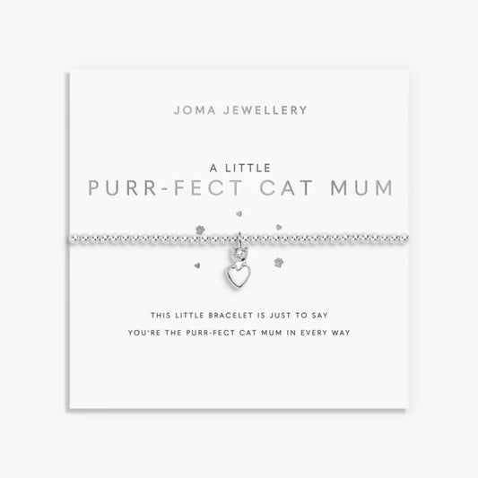 Joma Jewellery A Little Purr-Fect Cat Mum Silver Plated Bracelet