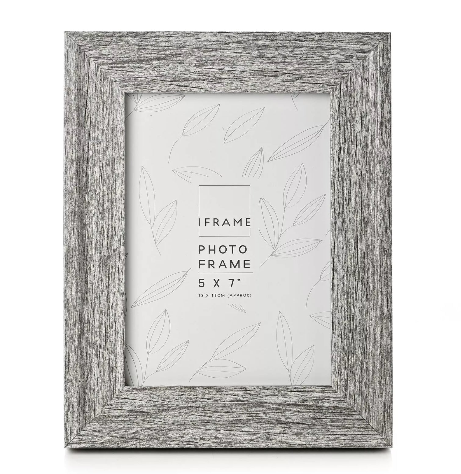 IFrame Mid Grey Wood Effect Frame 5x7