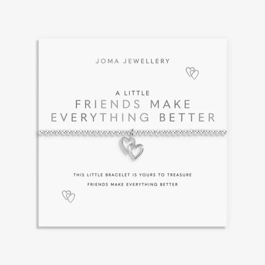 Joma Jewellery A Little Work Bestie Silver Plated Bracelet