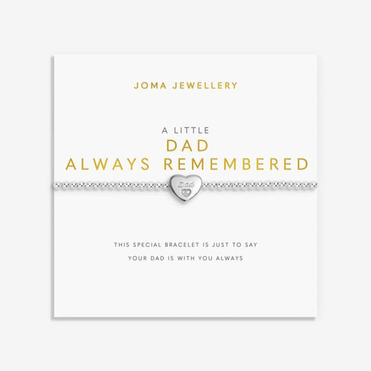 Joma Jewellery Remembrance A Little Dad Silver Plated Bracelet
