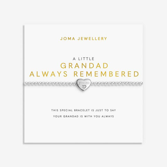 Joma Jewellery Remembrance A Little Grandad Silver Plated Bracelet