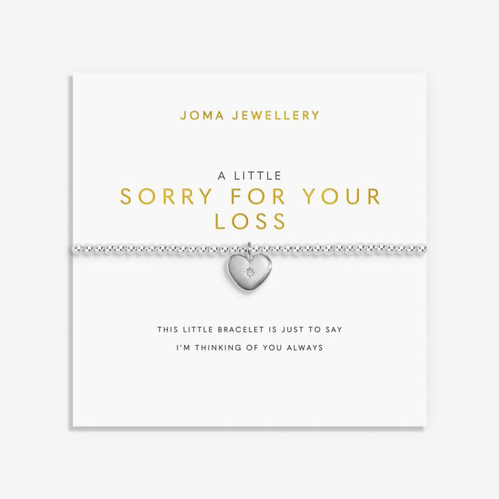 Joma Jewellery Remembrance A Little Sorry For Your Loss Silver Plated Bracelet