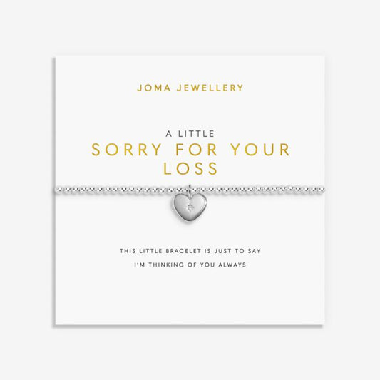 Joma Jewellery Remembrance A Little Sorry For Your Loss Silver Plated Bracelet