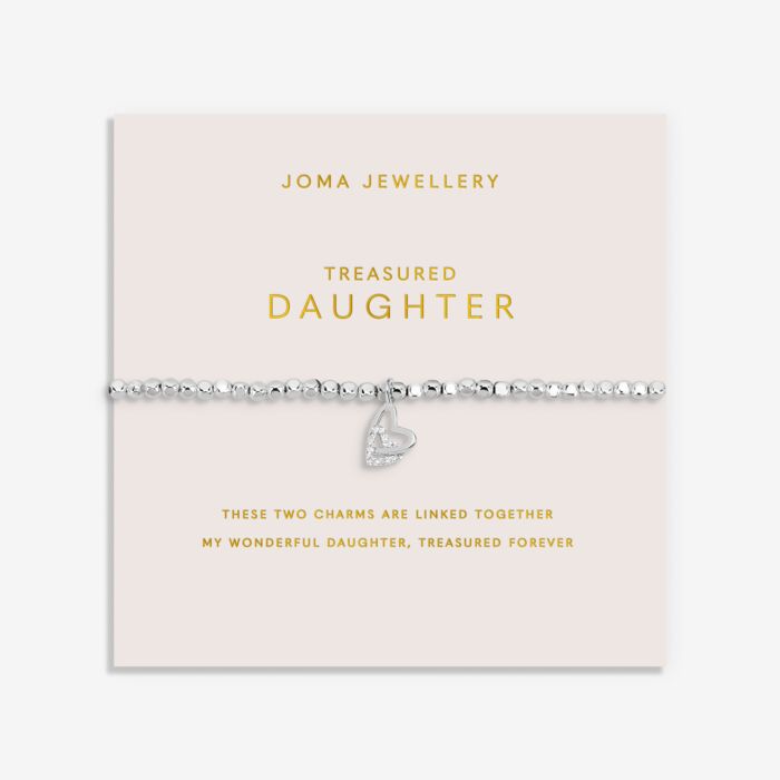 Joma Jewellery Forever Yours Treasured Daughter Silver Plated Bracelet