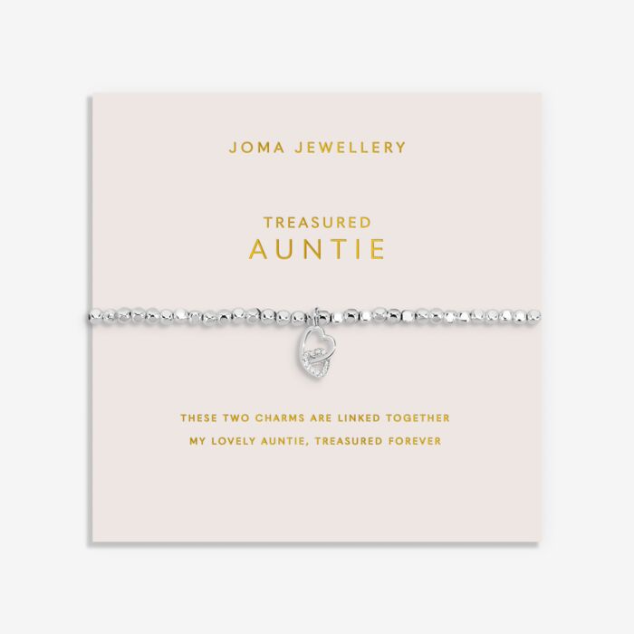Joma Jewellery Forever Yours Treasured Auntie Silver Plated Bracelet