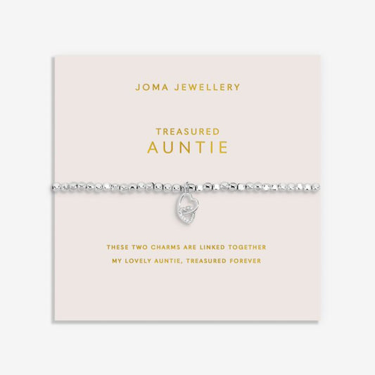 Joma Jewellery Forever Yours Treasured Auntie Silver Plated Bracelet