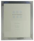 Sixtrees Photo Frame White Silver Plate 8x10