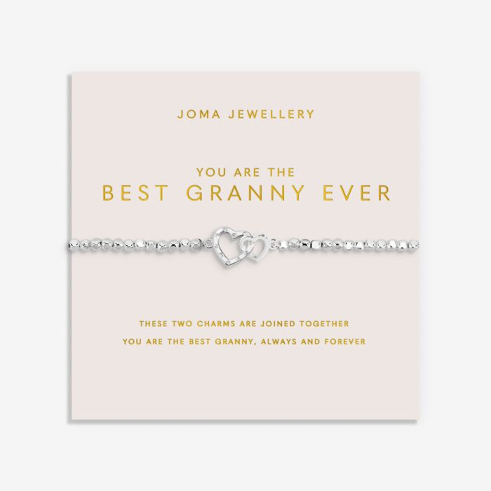 Joma Jewellery Forever Yours You Are the Best Granny Ever Silver Plated Bracelet