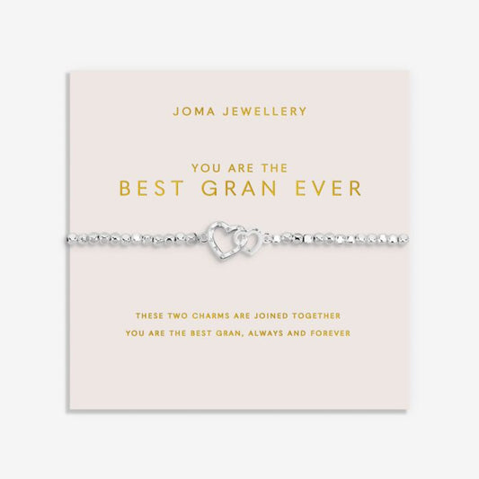 Joma Jewellery Forever Yours You Are the Best Gran Ever Silver Plated Bracelet