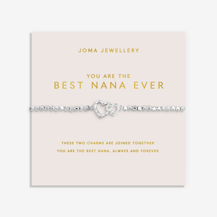 Joma Jewellery Forever Yours You Are the Best Nana Ever Silver Plated Bracelet