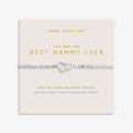 Joma Jewellery Forever Yours You Are the Best Nanny Ever Silver Plated Bracelet