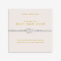 Joma Jewellery Forever Yours You Are the Best Nan Ever Silver Plated Bracelet