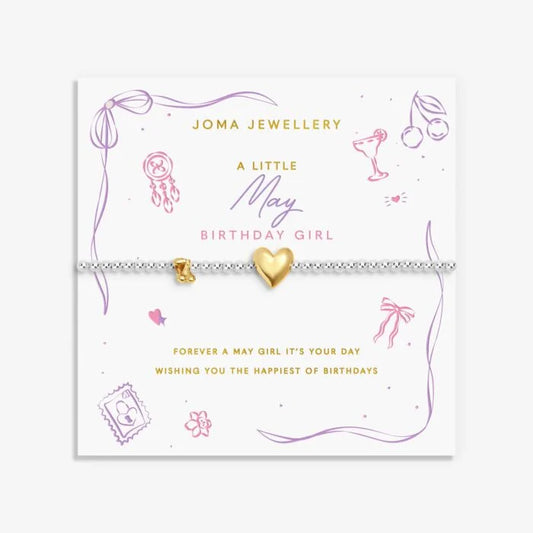 Joma Jewellery Birth Month A Little May Silver & Gold Plated Bracelet