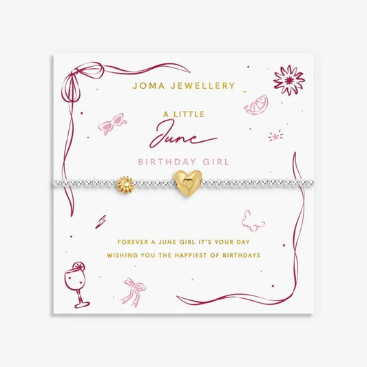 Joma Jewellery Birth Month A Little June Silver & Gold Plated Bracelet