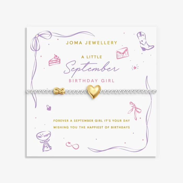 Joma Jewellery Birth Month A Little September Silver & Gold Plated Bracelet