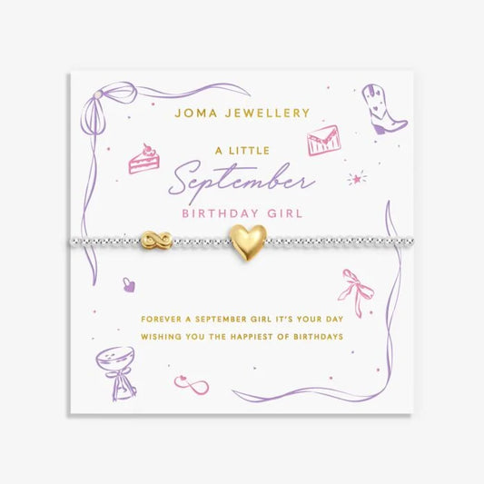 Joma Jewellery Birth Month A Little September Silver & Gold Plated Bracelet