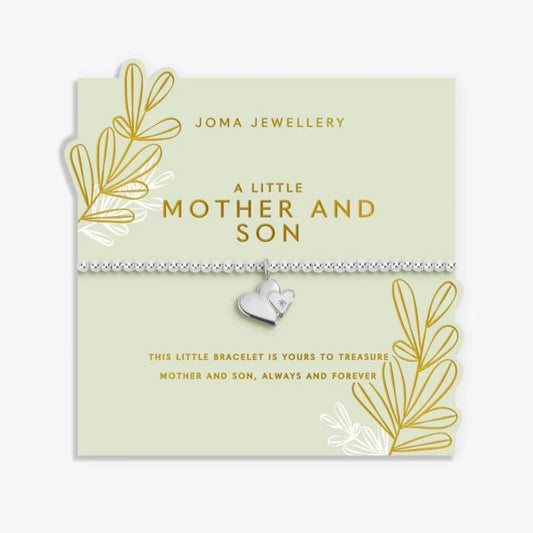 Joma Jewellery Mother's Day A Little Mother and Son Silver Plated Bracelet