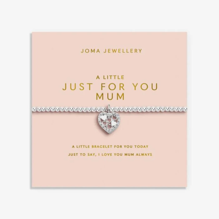 Joma Jewellery Mother's Day A Little Just For You Mum Silver Plated Bracelet
