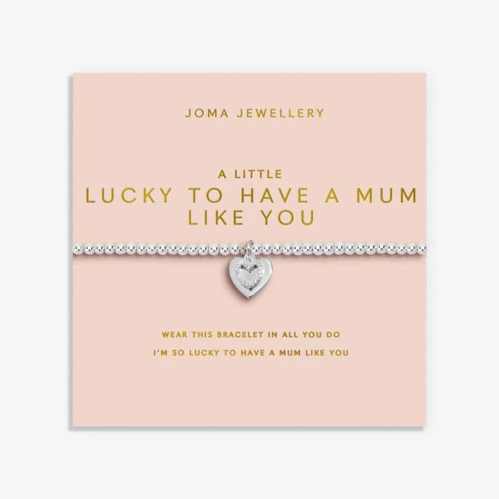 Joma Jewellery Mother's Day A Little Lucky To Have A Mum Like You Silver Plated Bracelet