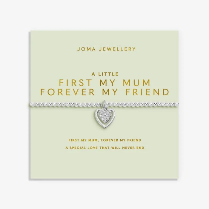 Joma Jewellery Mother's Day A Little First My Mum Forever My Friend Silver Plated Bracelet
