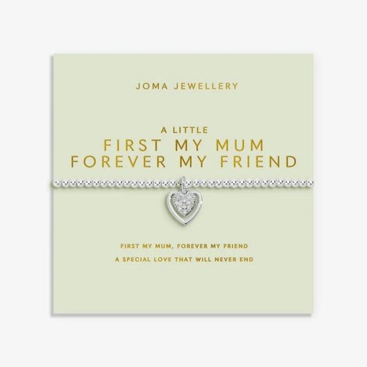 Joma Jewellery Mother's Day A Little First My Mum Forever My Friend Silver Plated Bracelet