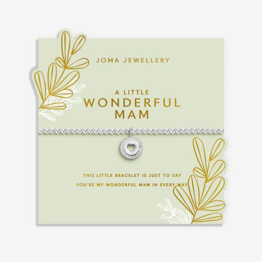 Joma Jewellery Mother's Day A Little Wonderful Mam Silver Plated Bracelet