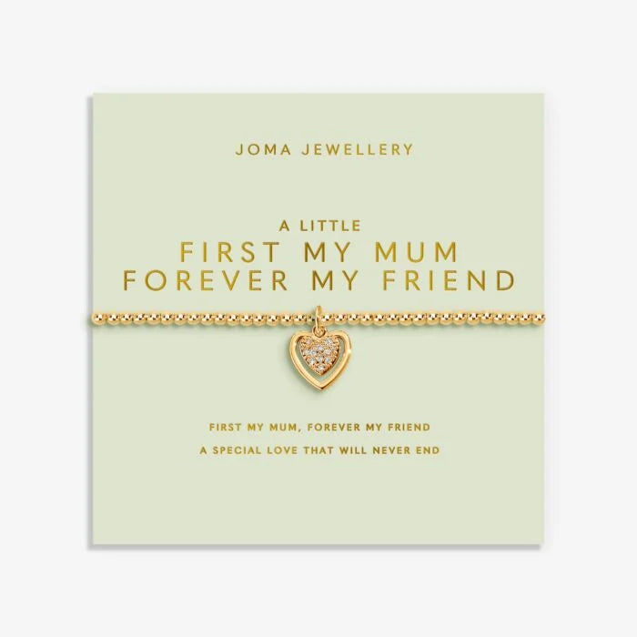 Joma Jewellery Mother's Day A Little First My Mum Forever My Friend Gold Plated Bracelet