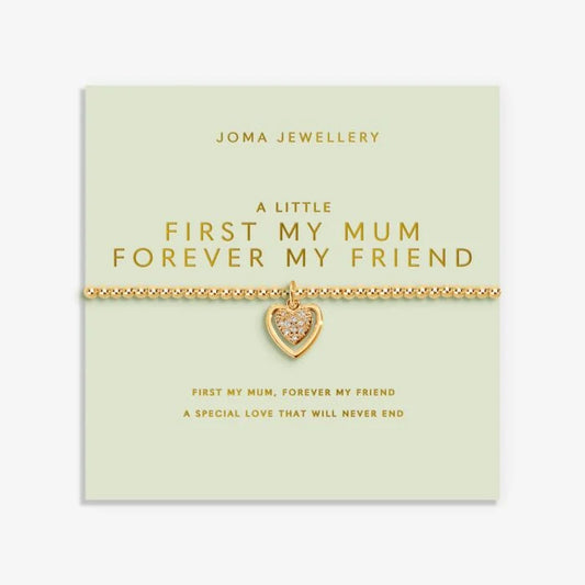 Joma Jewellery Mother's Day A Little First My Mum Forever My Friend Gold Plated Bracelet