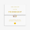 Joma Jewellery A Little Charmed Moments Friendship Silver, Gold & Rose Gold Plated Bracelet