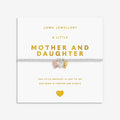 Joma Jewellery A Little Charmed Moments Mother and Daughter Silver, Gold & Rose Gold Plated Bracelet