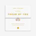 Joma Jewellery A Little Charmed Moments Proud Of You Silver, Gold & Rose Gold Plated Bracelet