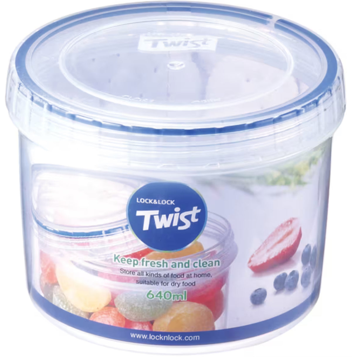 LocknLock Twist Round Container 640ml