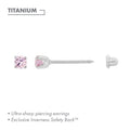 Inverness 3mm Titanium Prong Pink