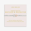 Joma Jewellery Mother's Day Forever Yours Forever Together Mother and Daughter Silver & Rose Gold Plated Bracelet