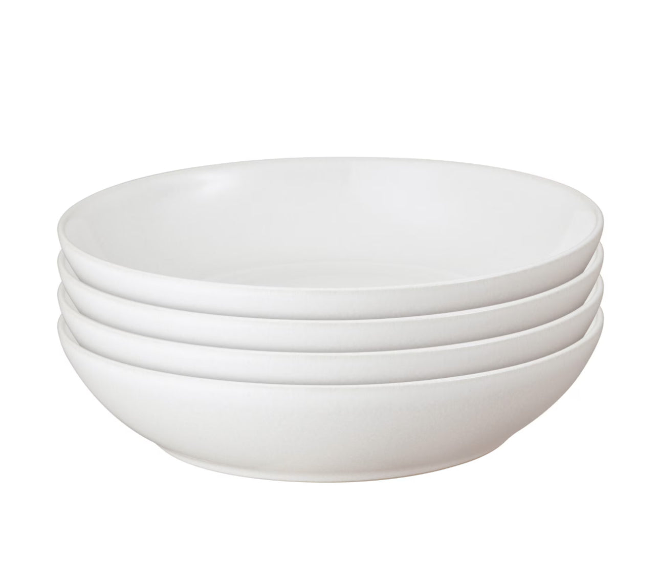 Denby Cotton White Pasta Bowls Set of 4