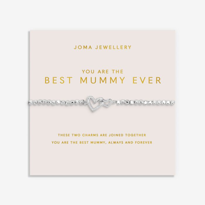 Joma Jewellery Mother's Day Forever Yours You Are the Best Mummy Ever Silver Plated Bracelet